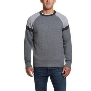 Weatherproof VIntage Men's Colorblock Raglan Sleeves Crewneck Sweater  Small